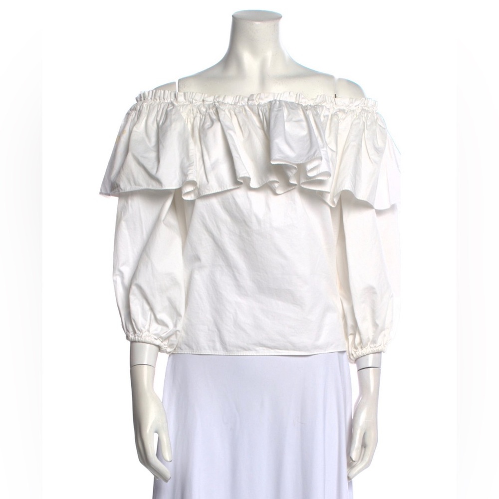 Alexis Off-The-Shoulder Three-Quarter Sleeve Blouse, Size Medium